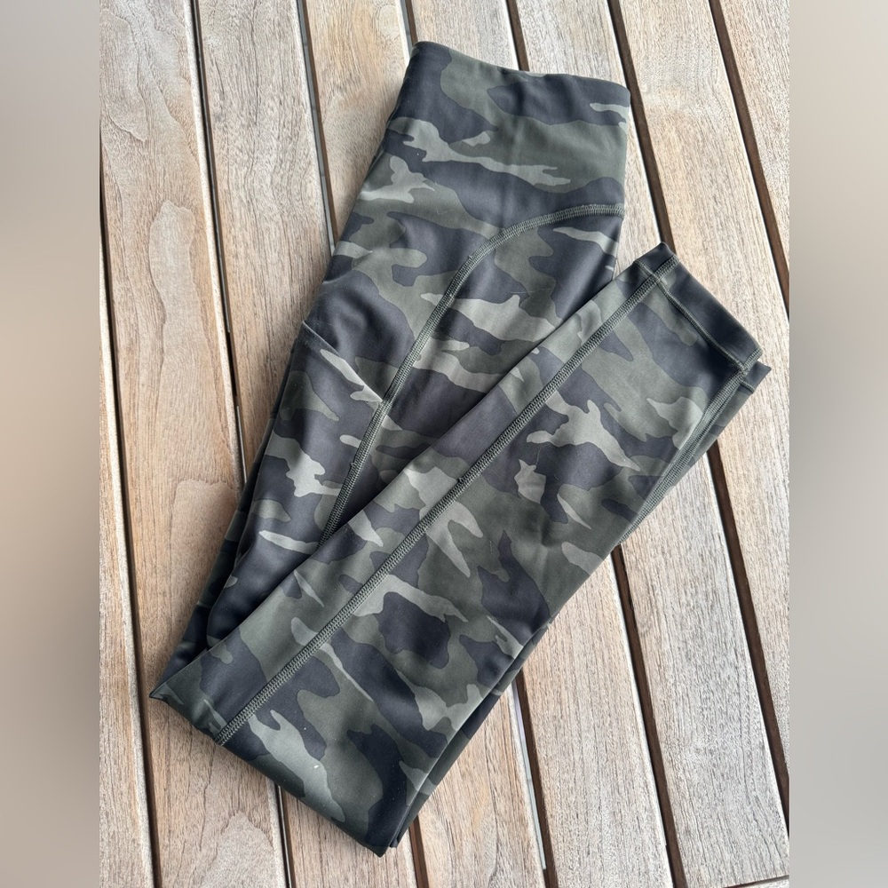 Athleta Green Leggings High Waist Stretchy